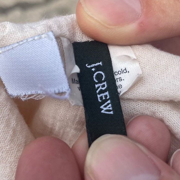 J. Crew 100% cotton beige sleeveless dress w/ruffles / S / Excellent condition - Picture 10 of 12